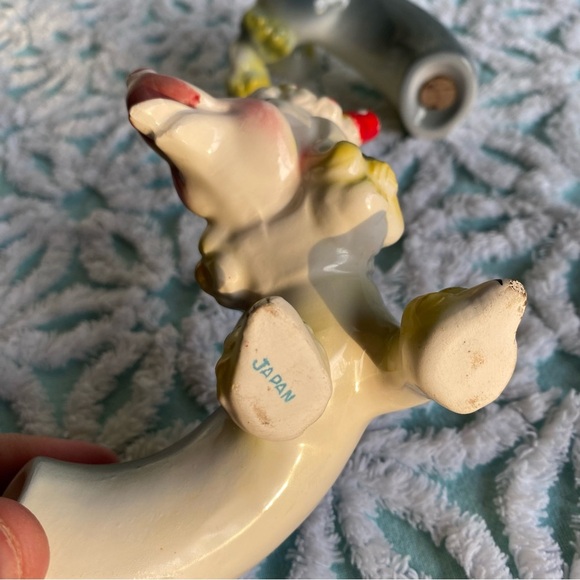 Vintage Napco Originals Stretch Poodle Anthropomorphic Salt and Pepper shakers - Picture 6 of 9